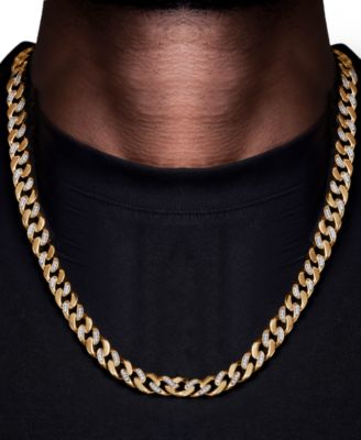 Men's Diamond Cuban Link 24 Chain Necklace (1 ct. t.w.)