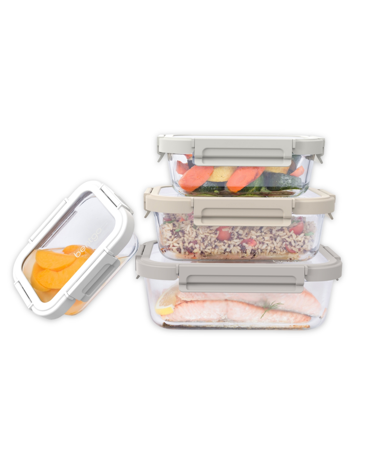 Bentgo Leak-Resistant 8-Piece Glass Food Storage Set