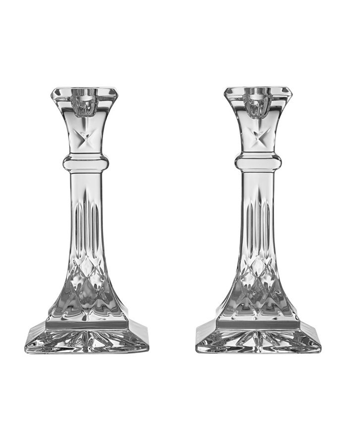 Waterford Lismore 8" Candlestick, Set of 2 Macy's