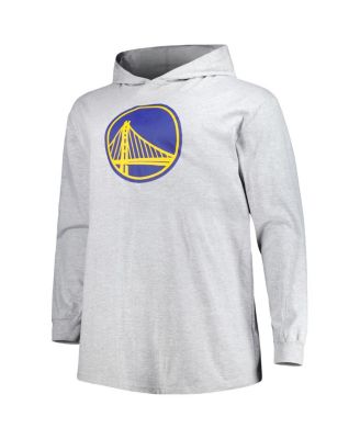 Men's Heather Gray Golden State Warriors Big and Tall Pullover Hoodie