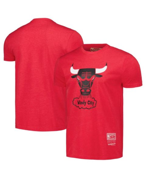 Футболка Mitchell & Ness Red Chicago Bulls Hardwood Classics MVP Throwback Logo