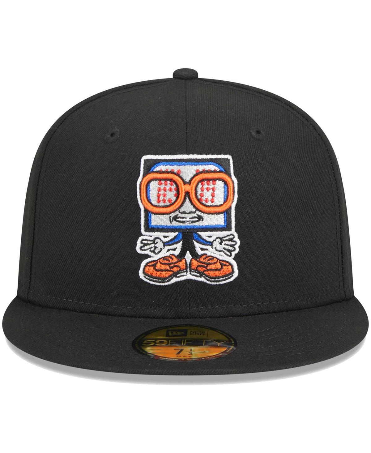 Men's New EraSyracuse Mets Theme Nights Clocks 59FIFTY Fitted Hat - Black