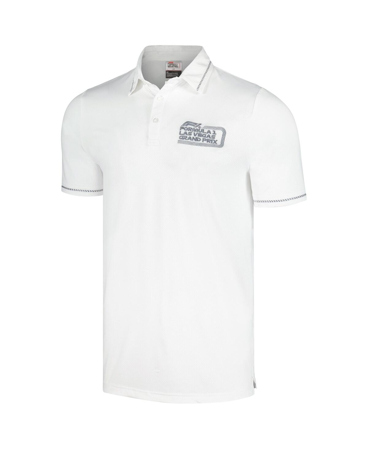 Shop Insomniac Men's And Women's Formula 1 Las Vegas Grand Prix White Classic Polo Shirt