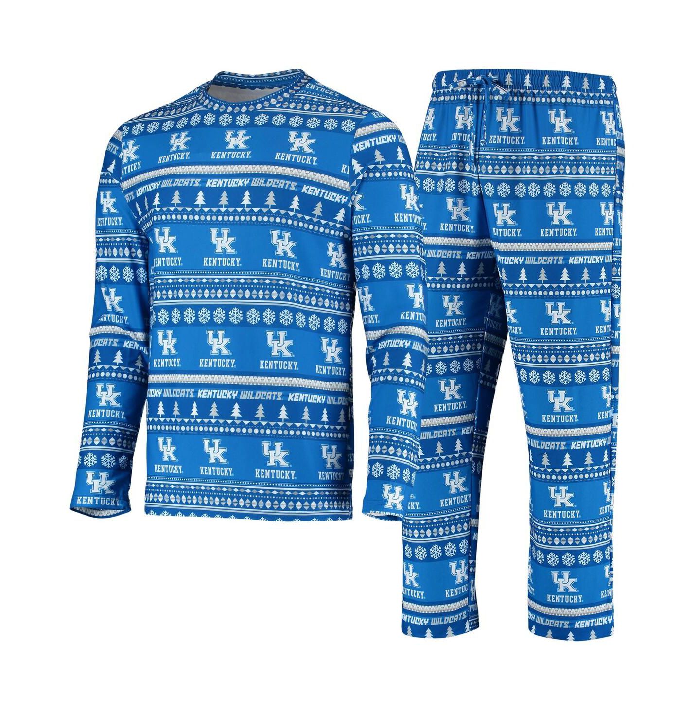 Мужская пижама Concepts Sport Kentucky Wildcats Ugly Sweater: топ и штаны, Royal — фото 1