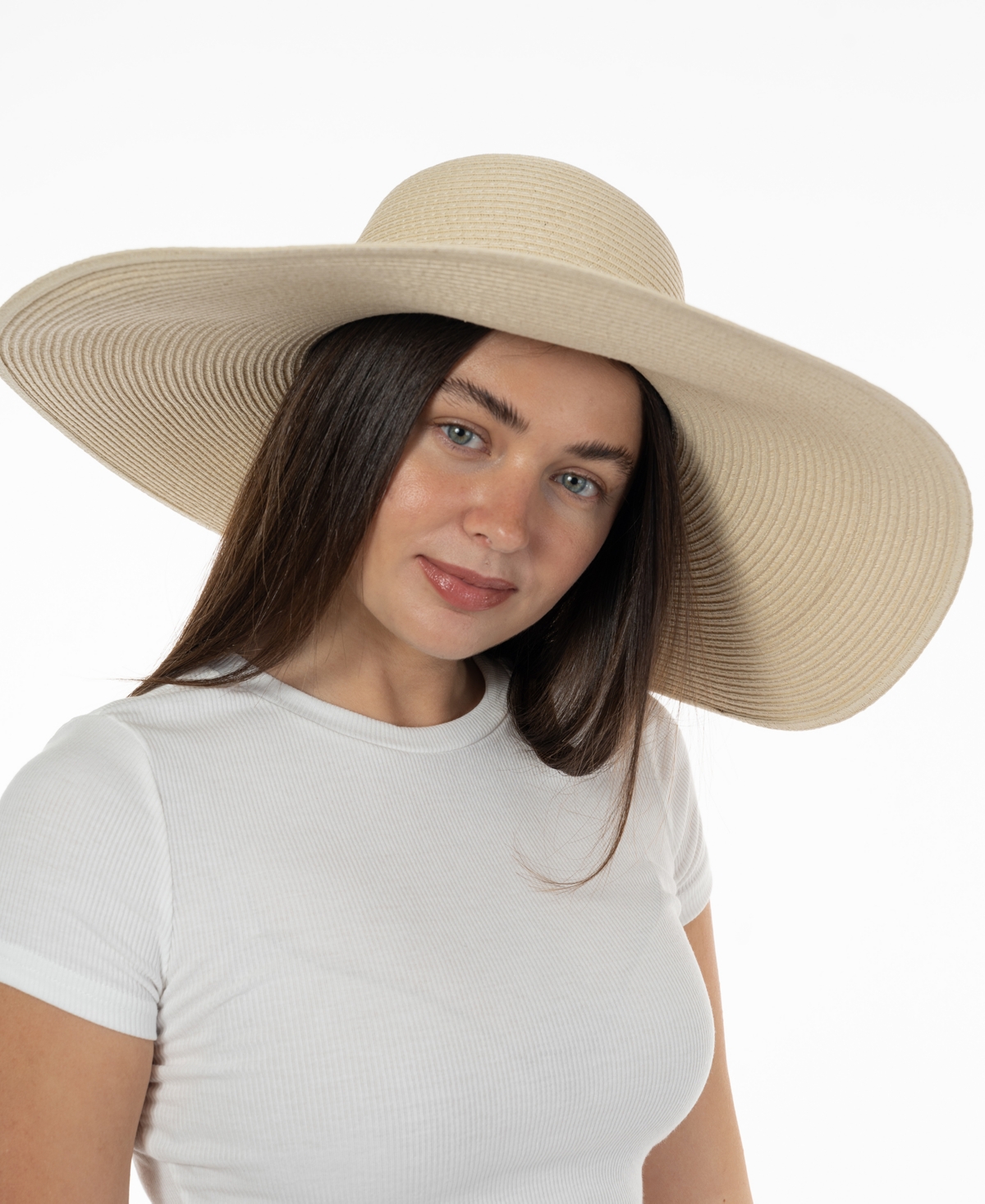 Women's Oversized Floppy Hat, Created for Macy's - Black