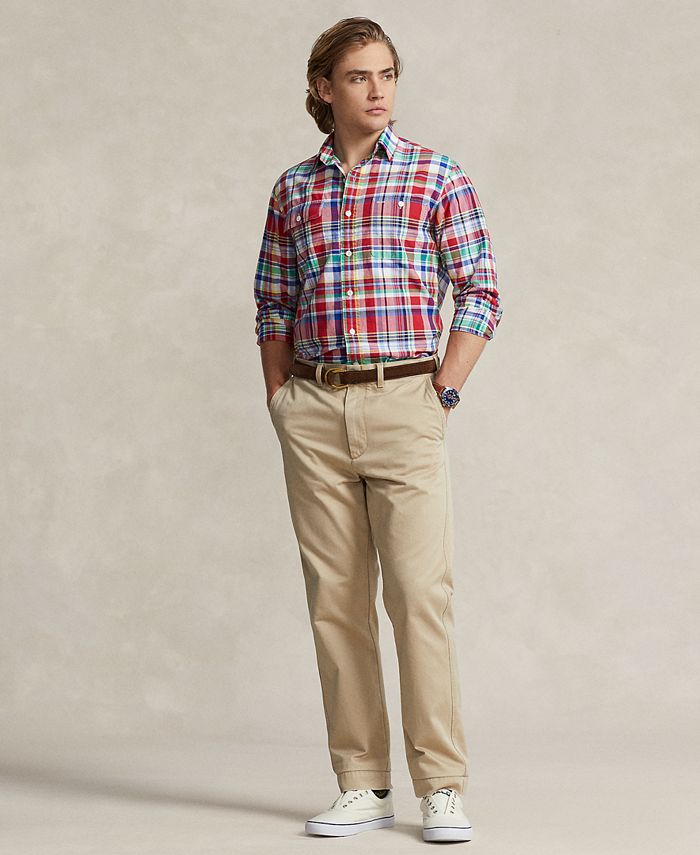 Classic fit sales plaid oxford shirt