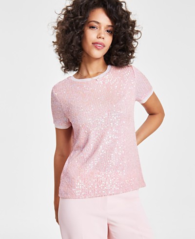 Jessica Simpson Women's Addy Cotton Puff-Sleeve Top - Macy's