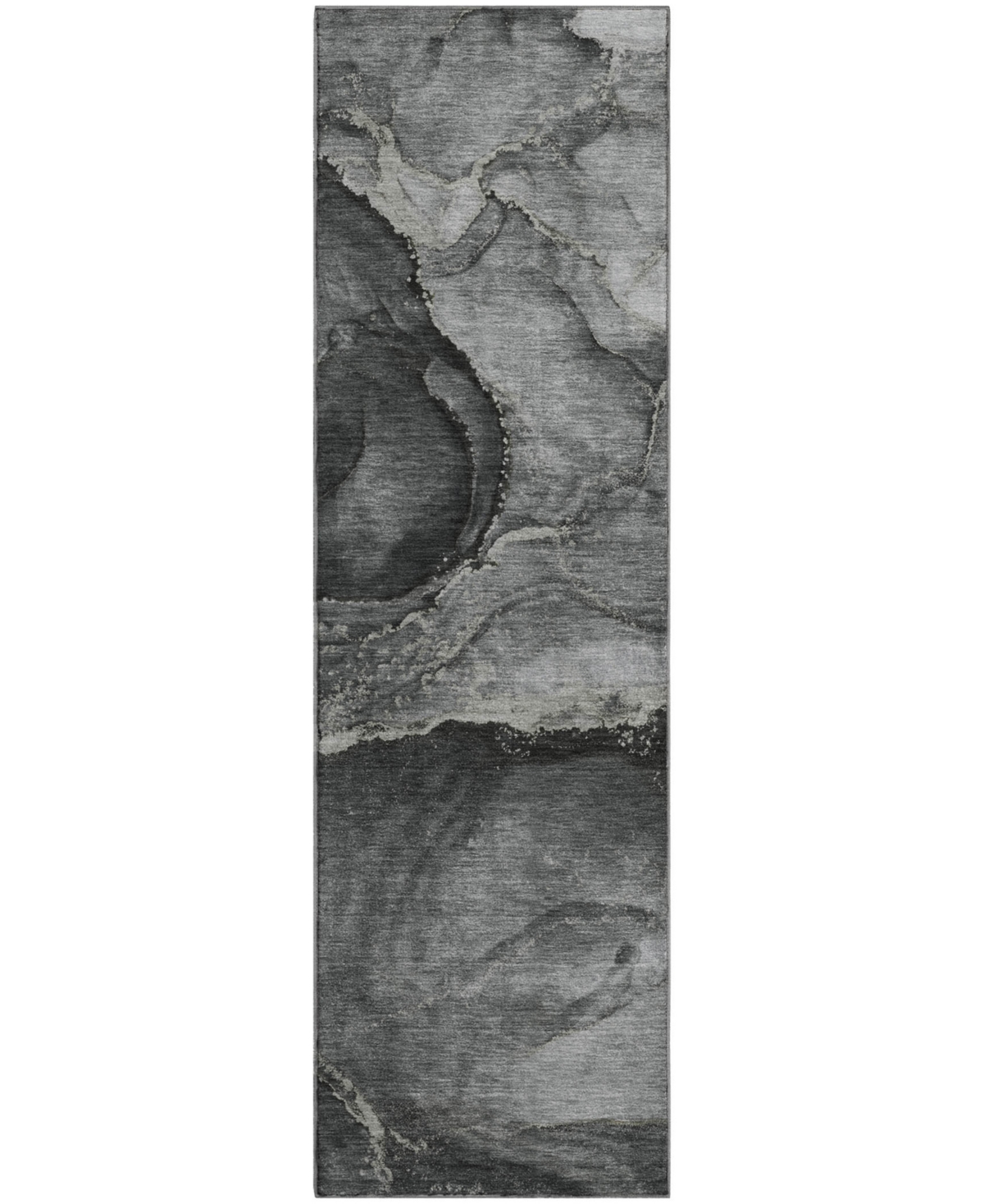 Dalyn Odyssey Oy14 2'3" X 7'6" Runner Area Rug In Charcoal