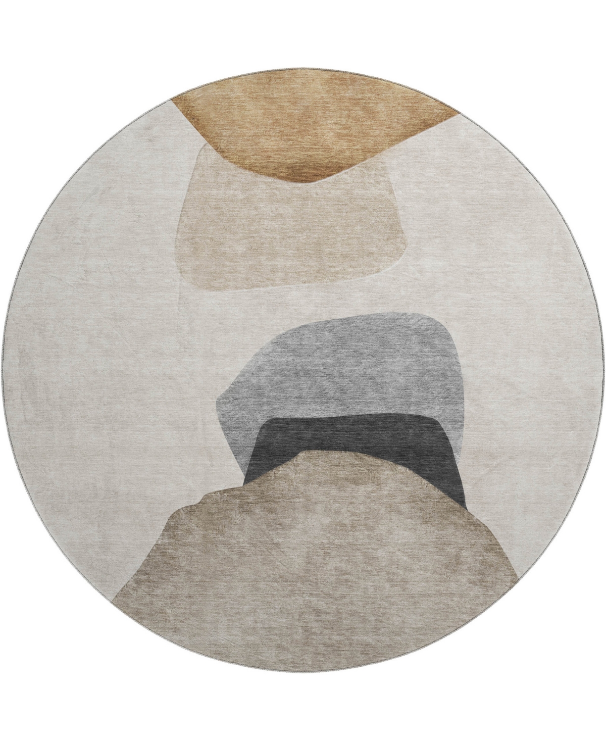 Dalyn Odyssey Oy17 8' X 8' Round Area Rug In Taupe