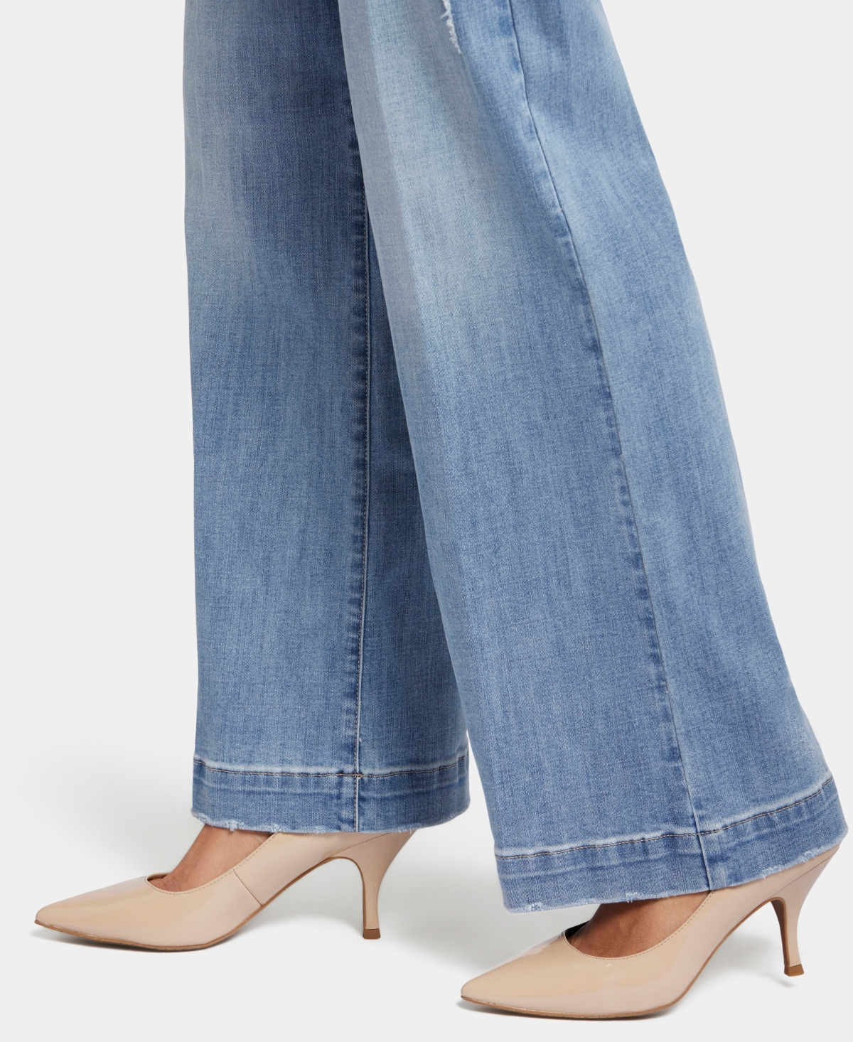Shop Nydj Women's Teresa Wide Leg 1.5" Hem Jeans In Lakefront