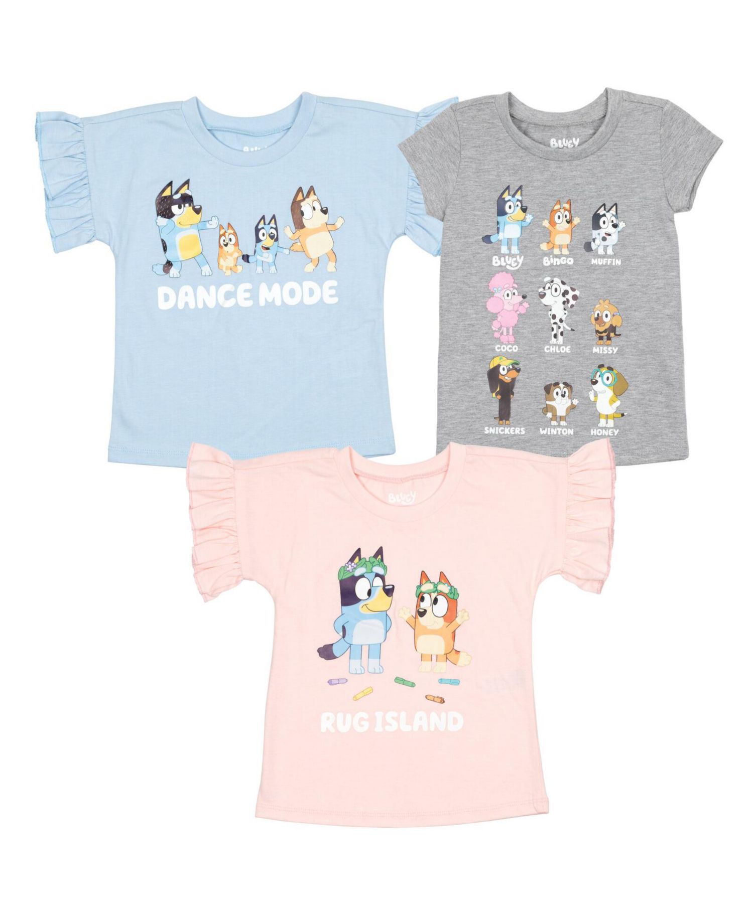 Toddler| Child Bingo and Friends 3 Pack Graphic T-Shirts