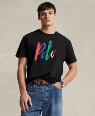 폴로 랄프로렌 Polo Ralph Lauren Mens Classic-Fit Logo Jersey T-Shirt,Polo Black