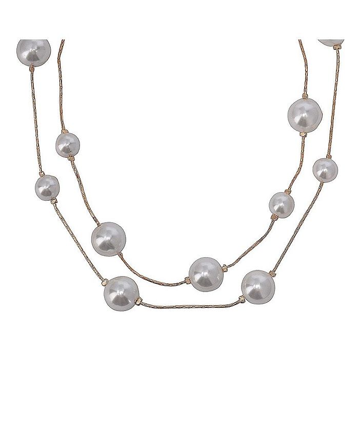 Laundry by Shelli Segal 2 Row Pearl Necklace - Macy's