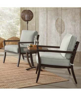 Astaire Outdoor 3-pc Lounge Chair Set (2 Lounge Chairs + 1 End Table), Created for Macy's