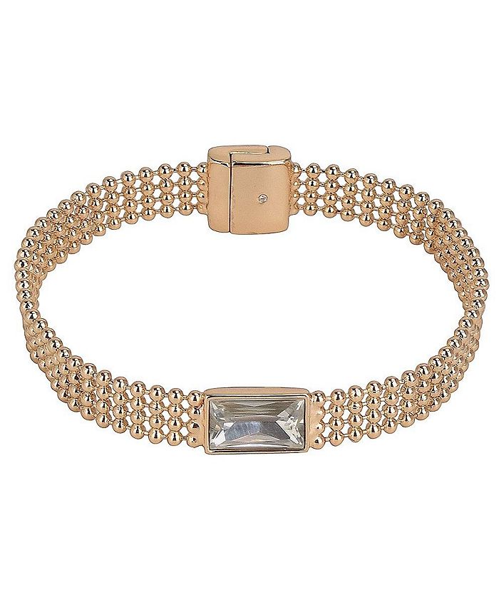 Laundry by Shelli Segal Gold Tone Bead Chain Bracelet with