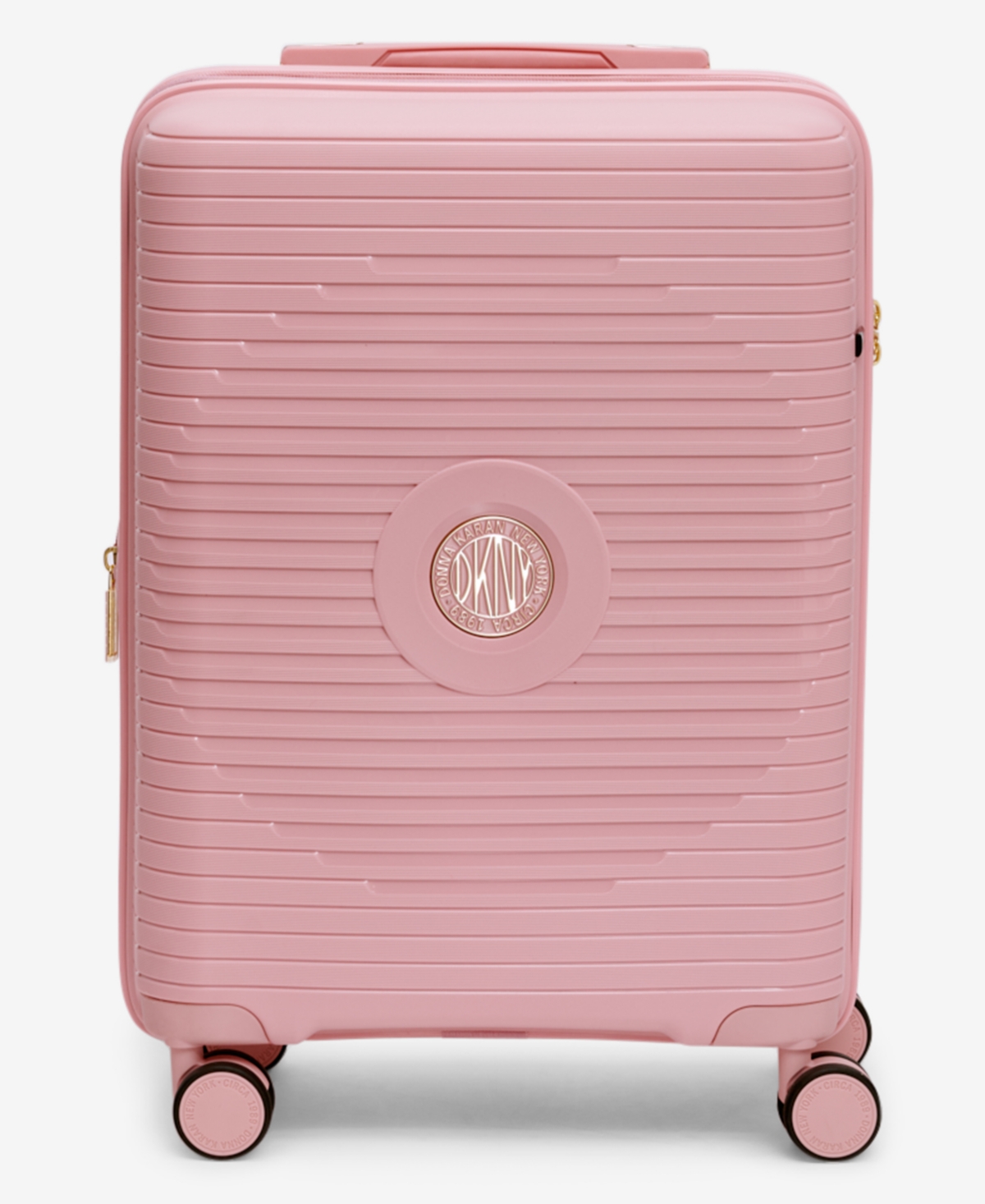 Shop Dkny 20" Central Point Carry On Spinner In Pink