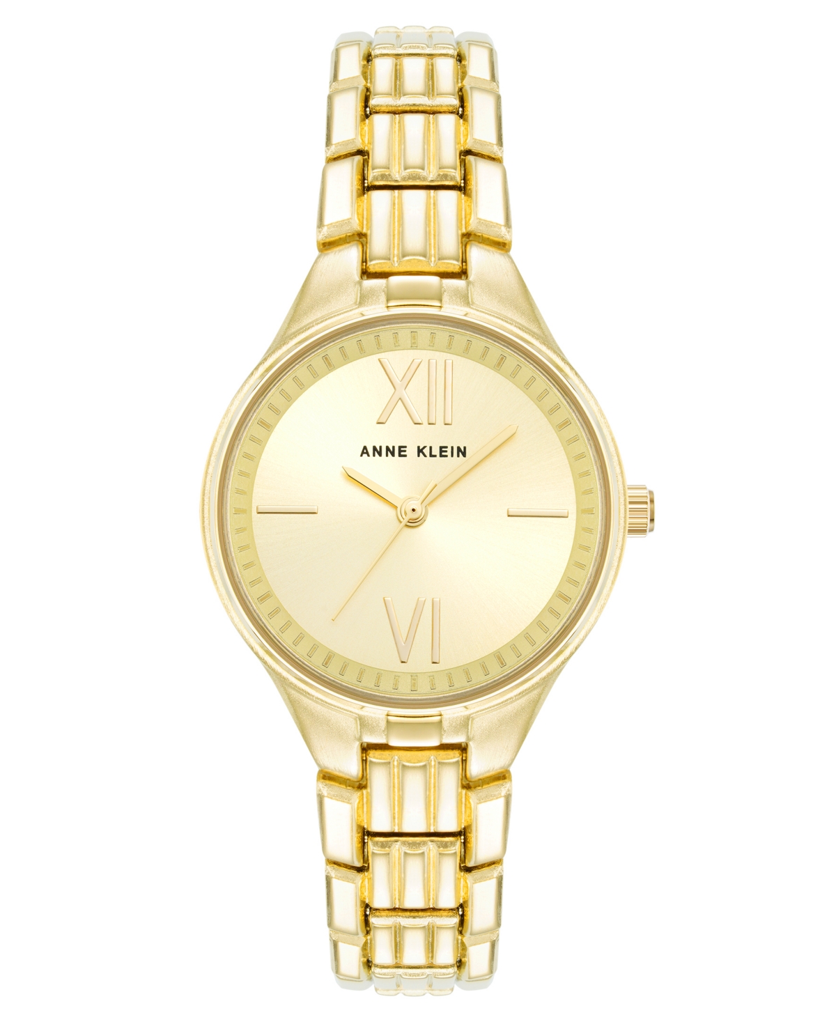 Women's Quartz Round Gold-Tone Alloy Watch, 28mm - Gold-Tone