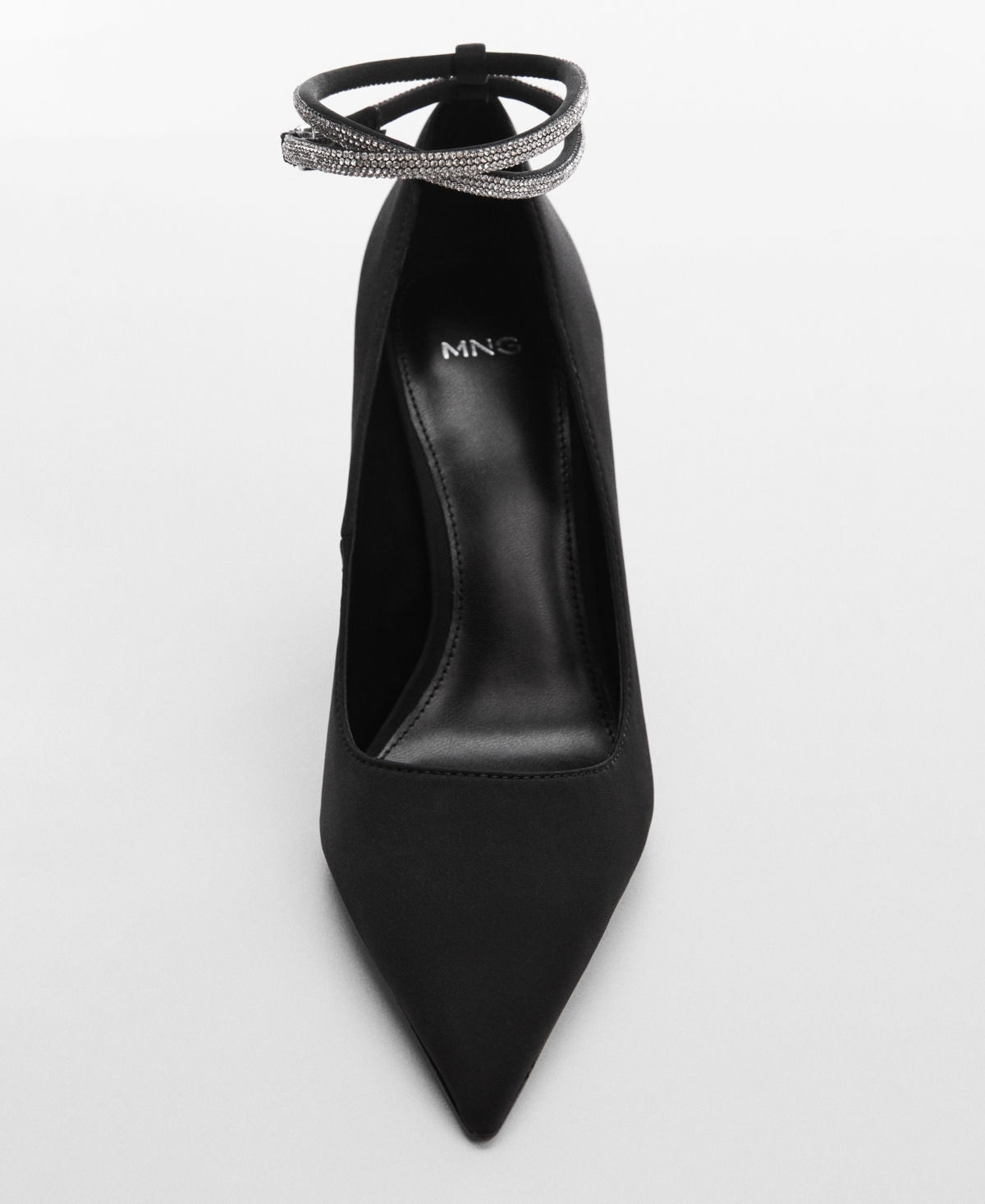 Mango Women's Rhinestone Strap Heeled Shoes