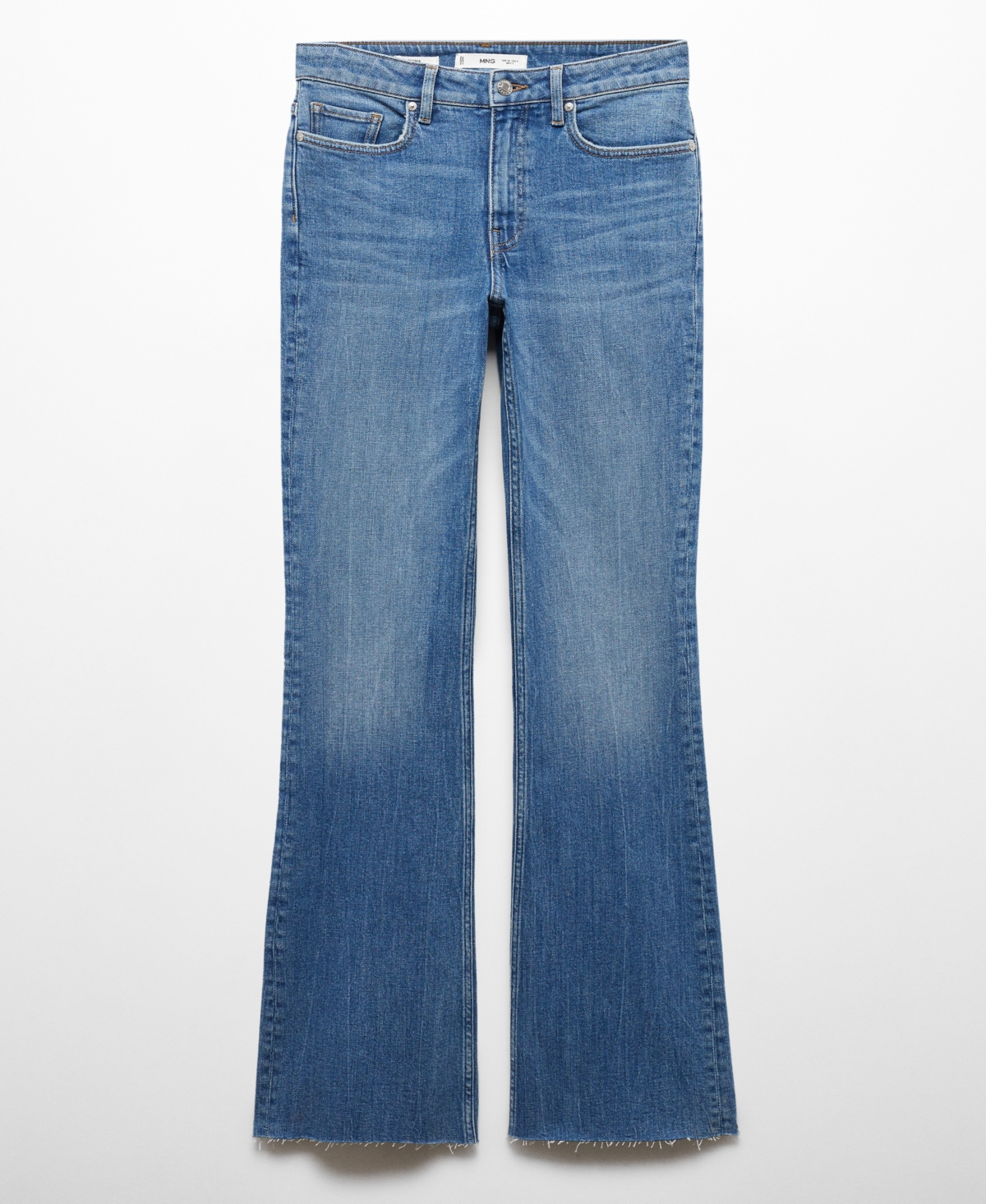 Mango Women's Medium-rise Flared Jeans In Medium Blue