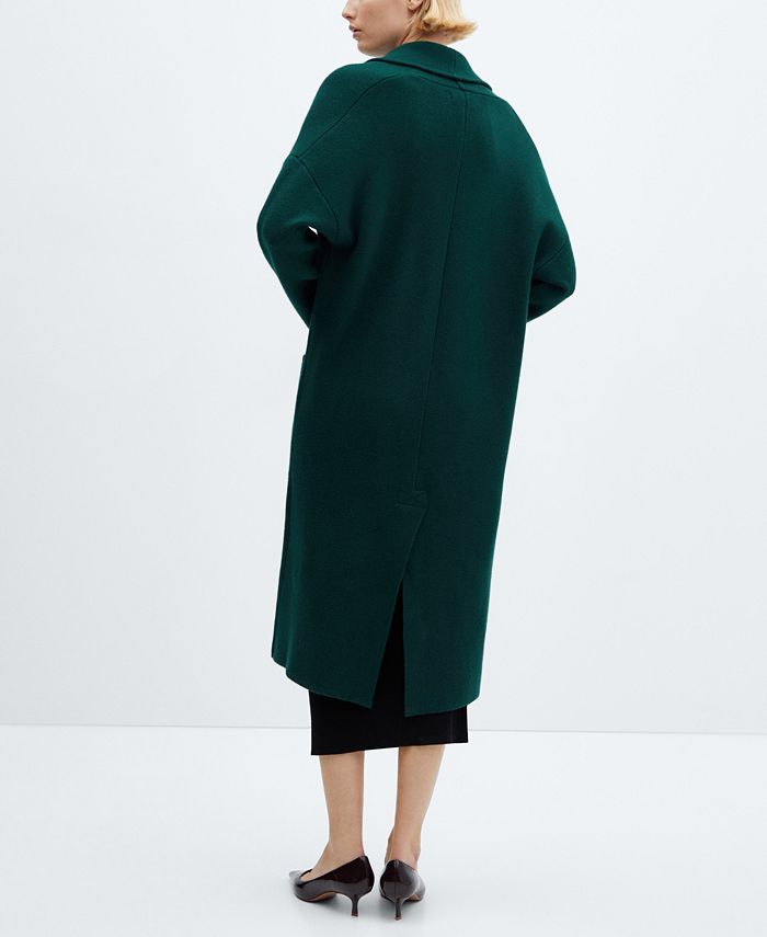 MANGO Women's Pockets Detail Oversized Knitted Coat - Macy's