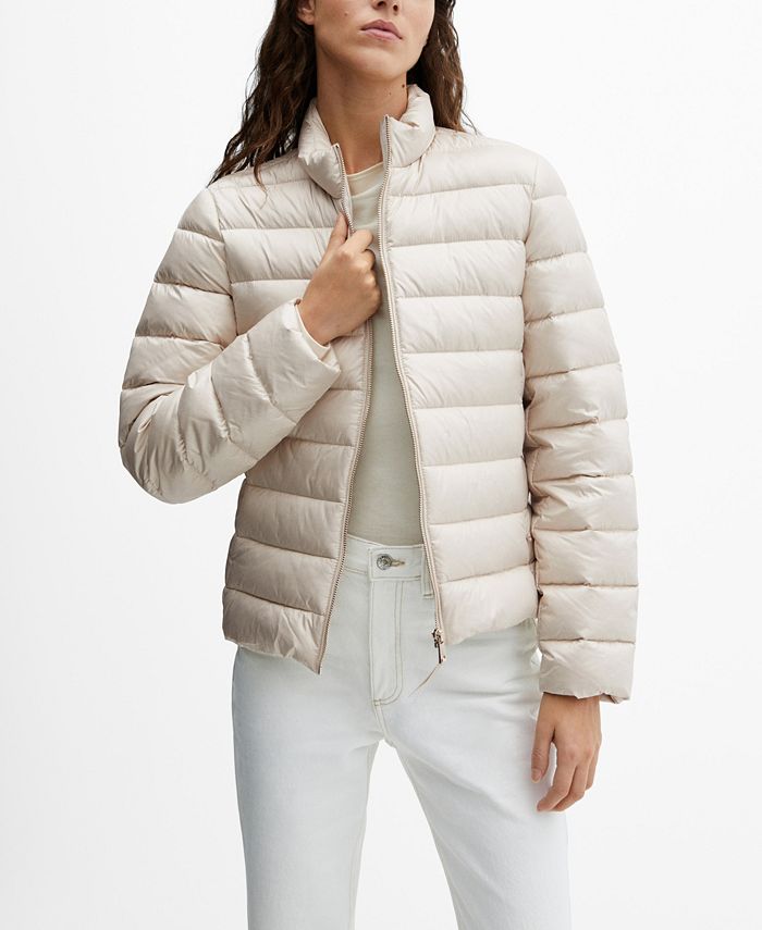 Mango quilted feather clearance coat