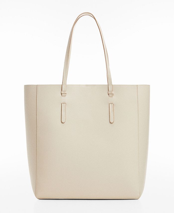 MANGO Women's Leather-Effect Shopper Bag - Macy's