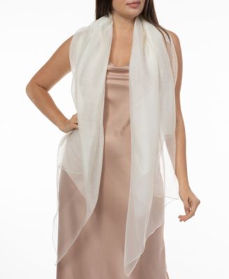 Women's Metallic Organza Evening Wrap