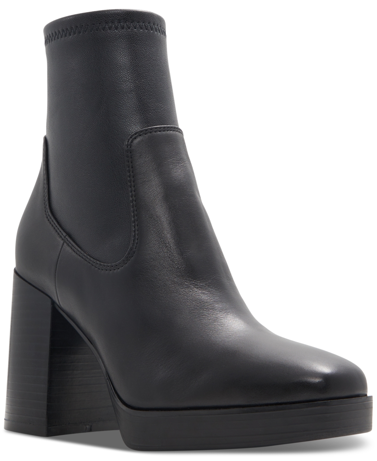 Aldo Voss Pull-on Dress Ankle Booties In Black