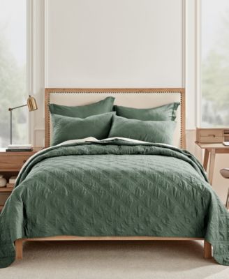 Washed Linen Relaxed Textured Quilt, King