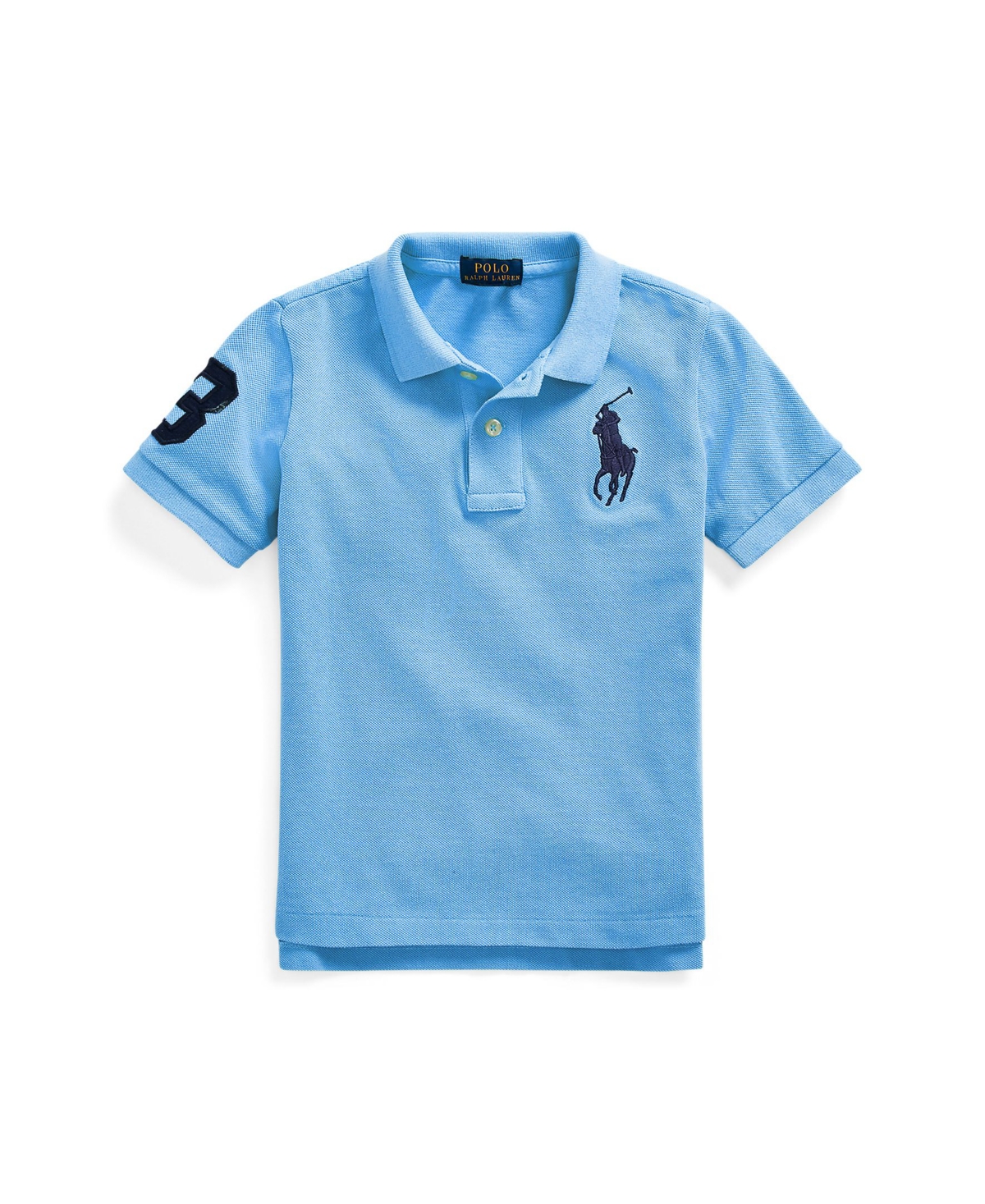 Polo Ralph Lauren Kids' Big Boys Big Pony Cotton Mesh Polo Shirt In Blue