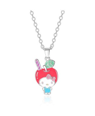 Sanrio Enamel Cyrstal Cafe 3D Apple Head Pendant chain
