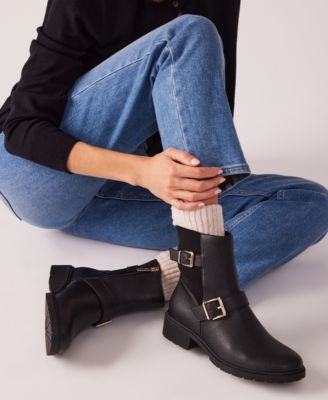 Women's Finna Lug Sole Moto Booties