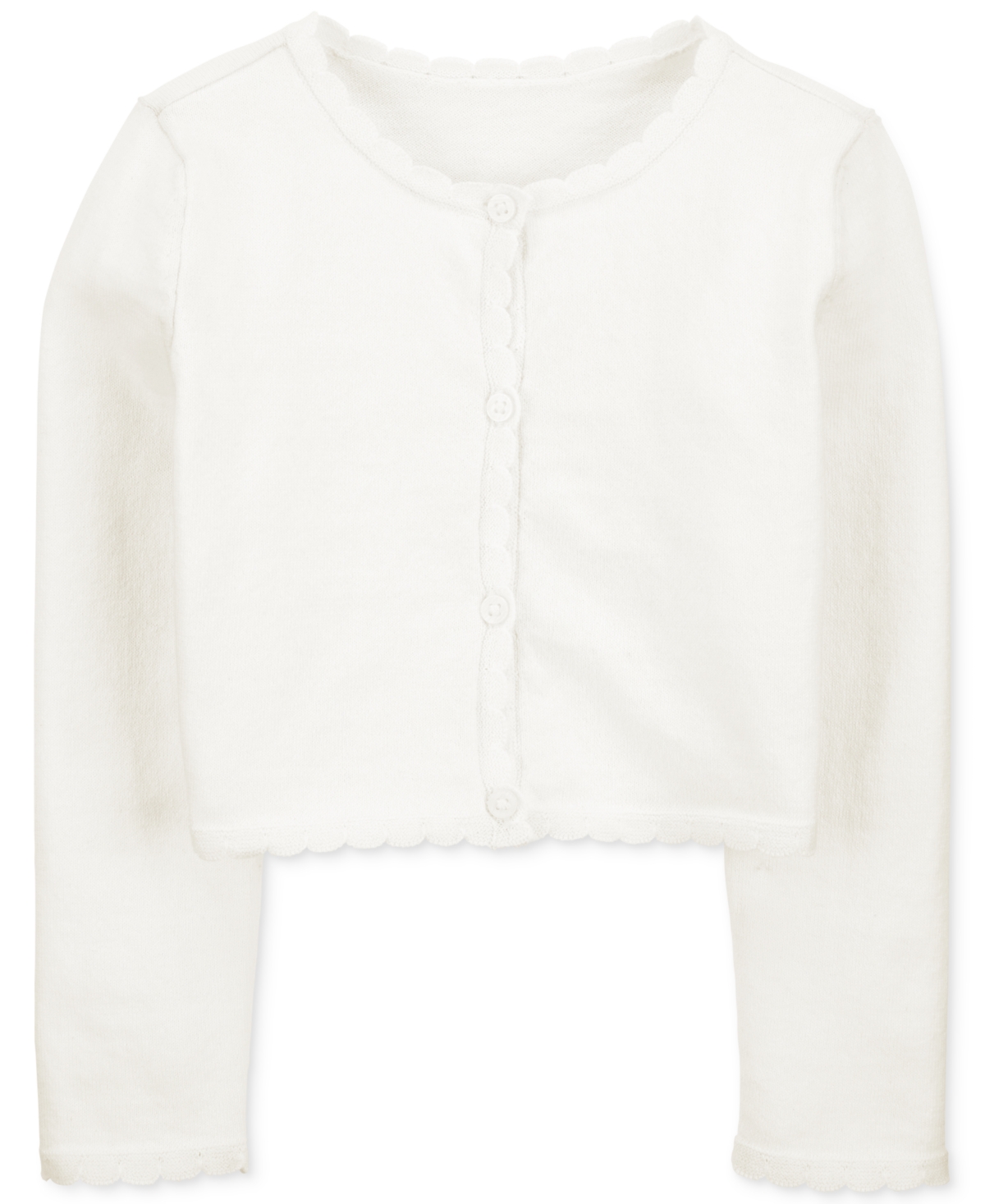 Carter's Babies' Toddler Girls Button Front Cardigan Sweater In White