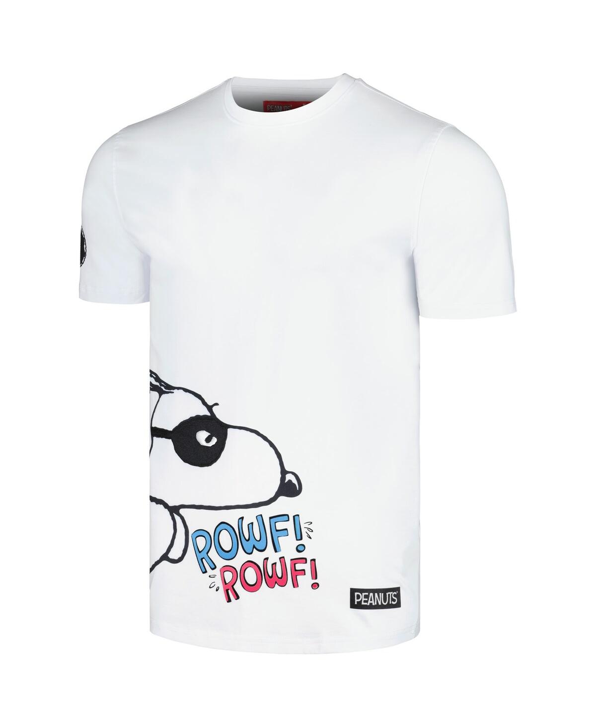 Shop Freeze Max Men's And Women's  White Peanuts Snoopy Hero T-shirt