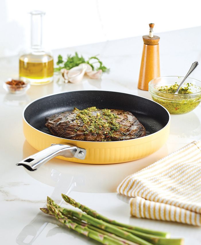 Farberware Style Aluminum Nonstick 11.25" Cookware Deep Round Grill Pan Macy's