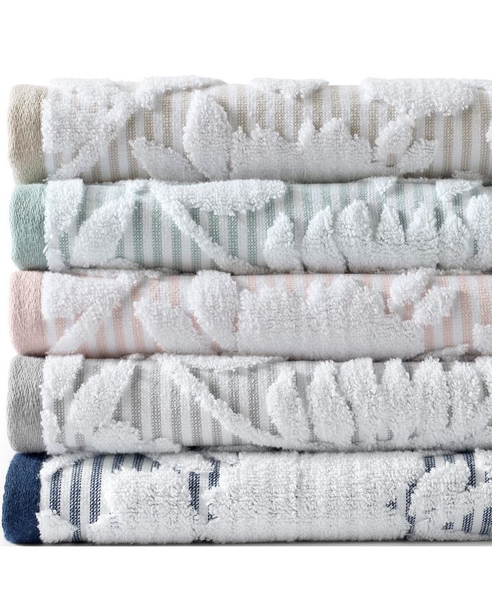 Lands' End Cotton Sculpted 6Piece Bath Towel Set Macy's