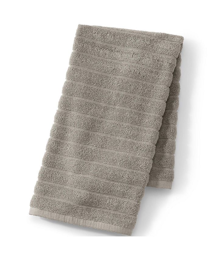 Lands' End Organic Cotton Rib Hand Towel Macy's