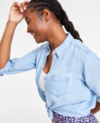 Women's Chambray Shirt, Created for Macy's