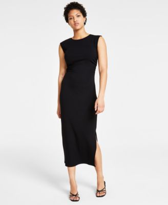 Macy's black midi dress deals