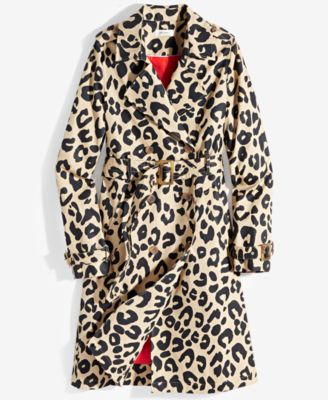 【fenon】 leopard long trench coat Shearling trench coat - leopard - Yves Salomon – Yves Salomon US
