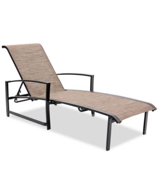 Wythburn Mix and Match Sleek Sling Outdoor Chaise Lounge, Created for Macy's