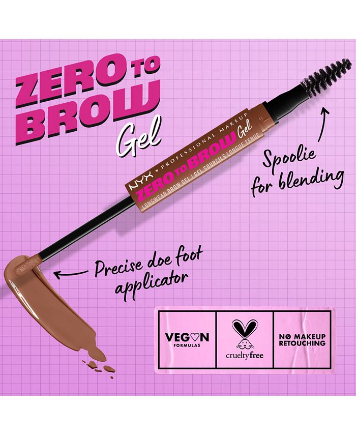 NYX Professional Makeup Zero To Brow Gel - Red - No Size