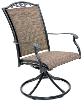 Wythburn Mix and Match Filigree Sling Outdoor Swivel Chair