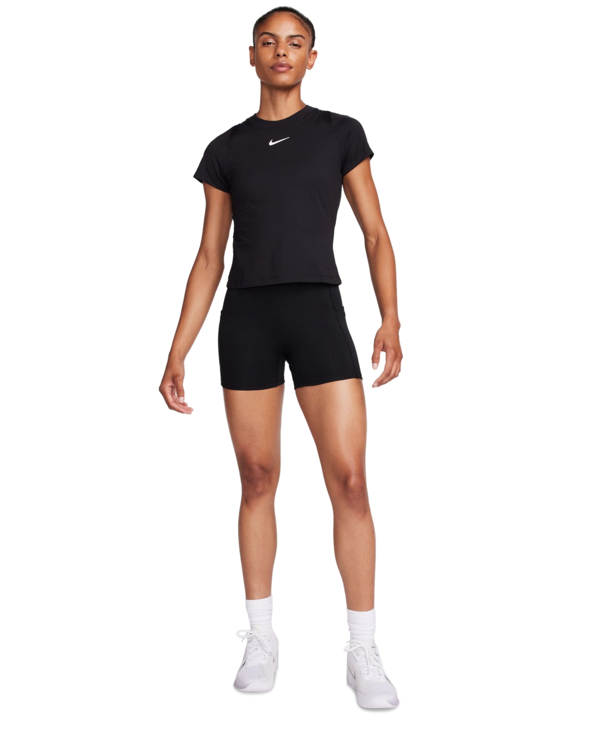 Nike Women's Advantage Dri-fit Tennis Shorts -white