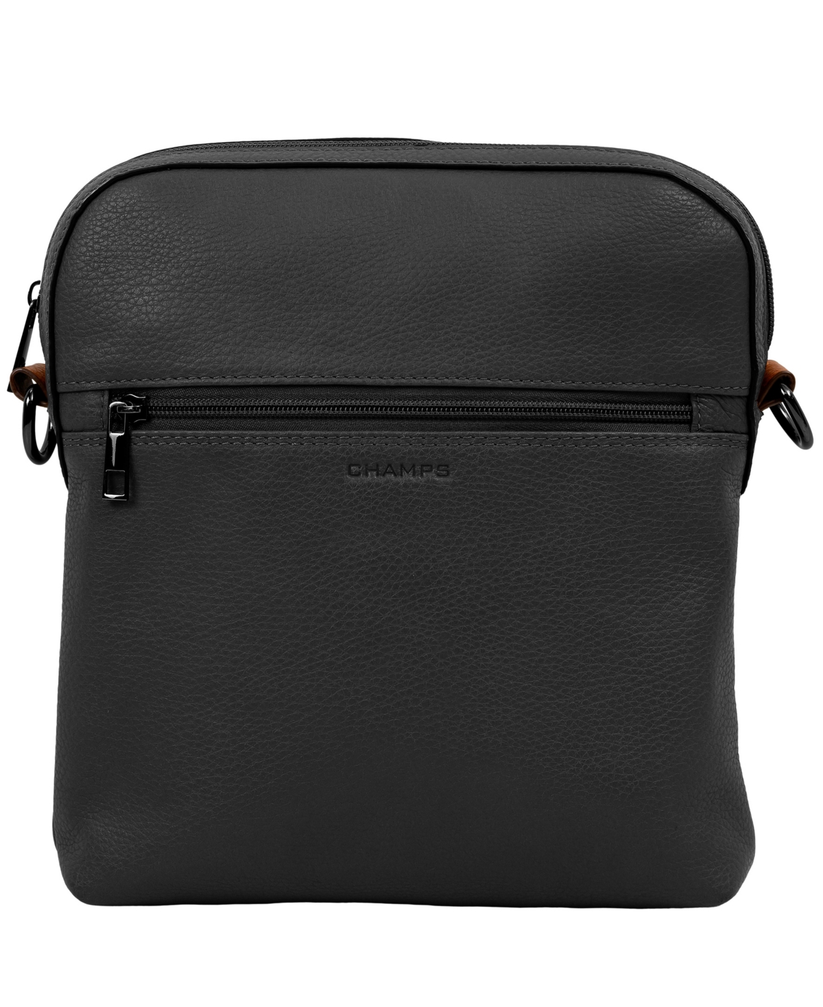 Champs Onyx Leather Camera Bag In Black