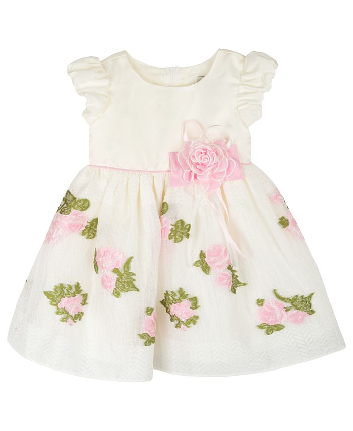 Macy's baby girl white dress hotsell