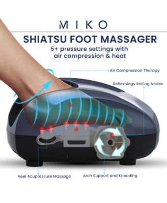 Shiatsu Foot Massager Machine with Kneading and Switchable Heat