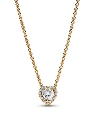 Timeless Sparkling Cubic Zirconia Heart Collier Necklace