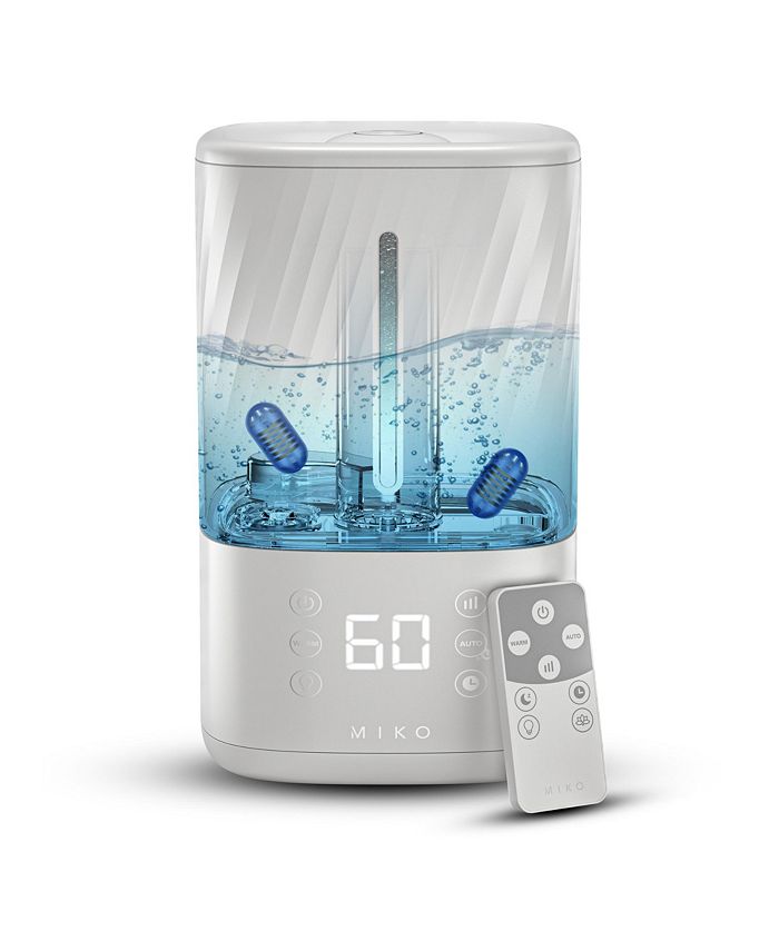 Miko Ultrasonic Humidifier with Cool and Warm Mist Macy's