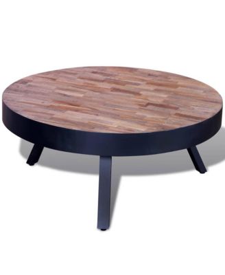 Coffee Table Round Reclaimed Teak Wood